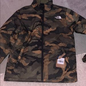 Camo North Face Puffer Jacket